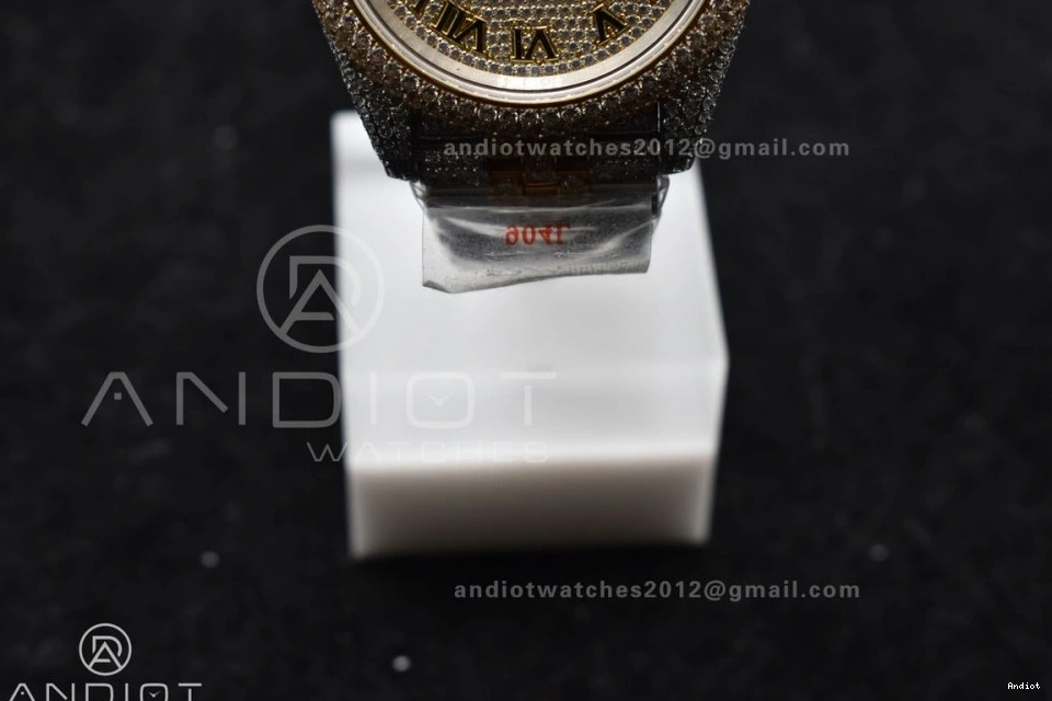 Yellow 2 Diamond DateJust TWD 41mm Gold Best Tone Version Dial Roman 0122